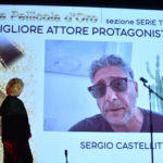 Cinzia Th Torrini ritira il premio di Sergio Castellitto